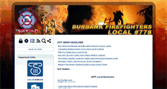 Desktop Screenshot of burbankfirefighters.org