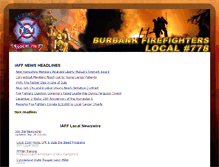 Tablet Screenshot of burbankfirefighters.org